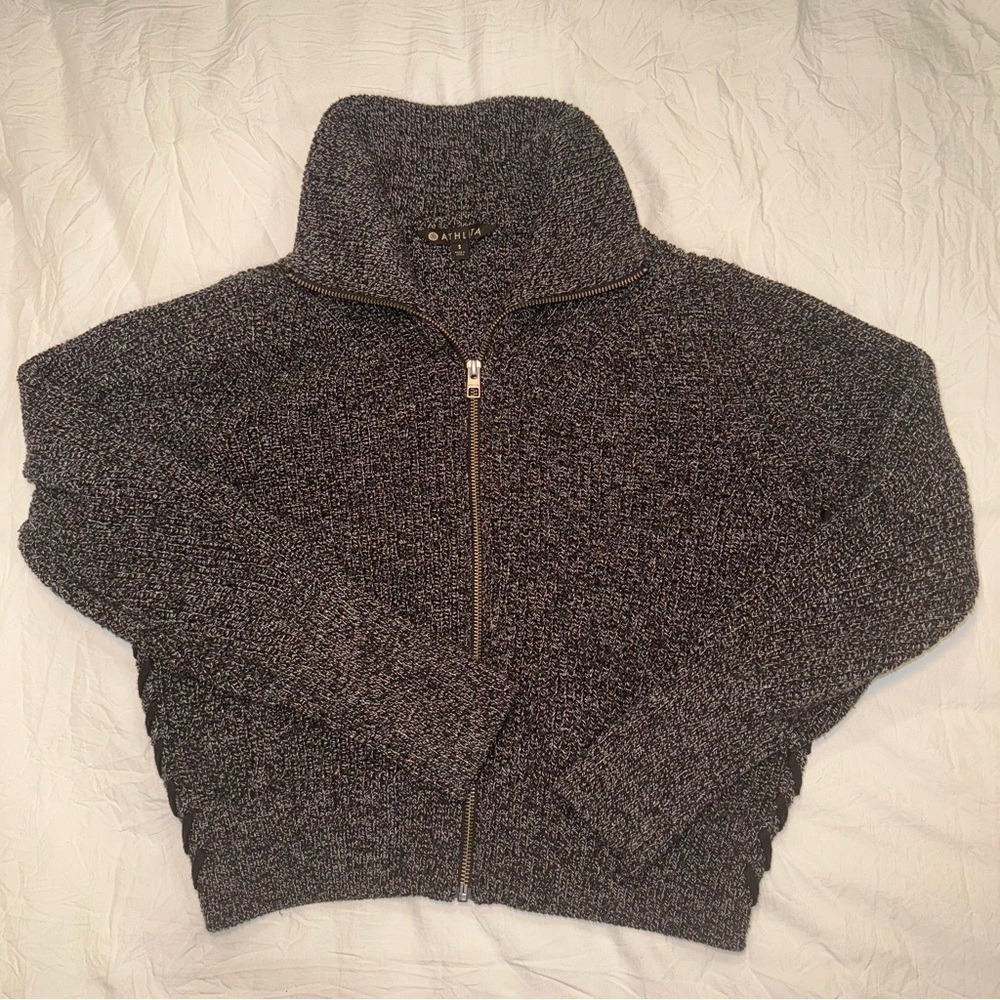 Athleta Swissvale Knit Bomber Zip-Up Jacket‎ | Size Small